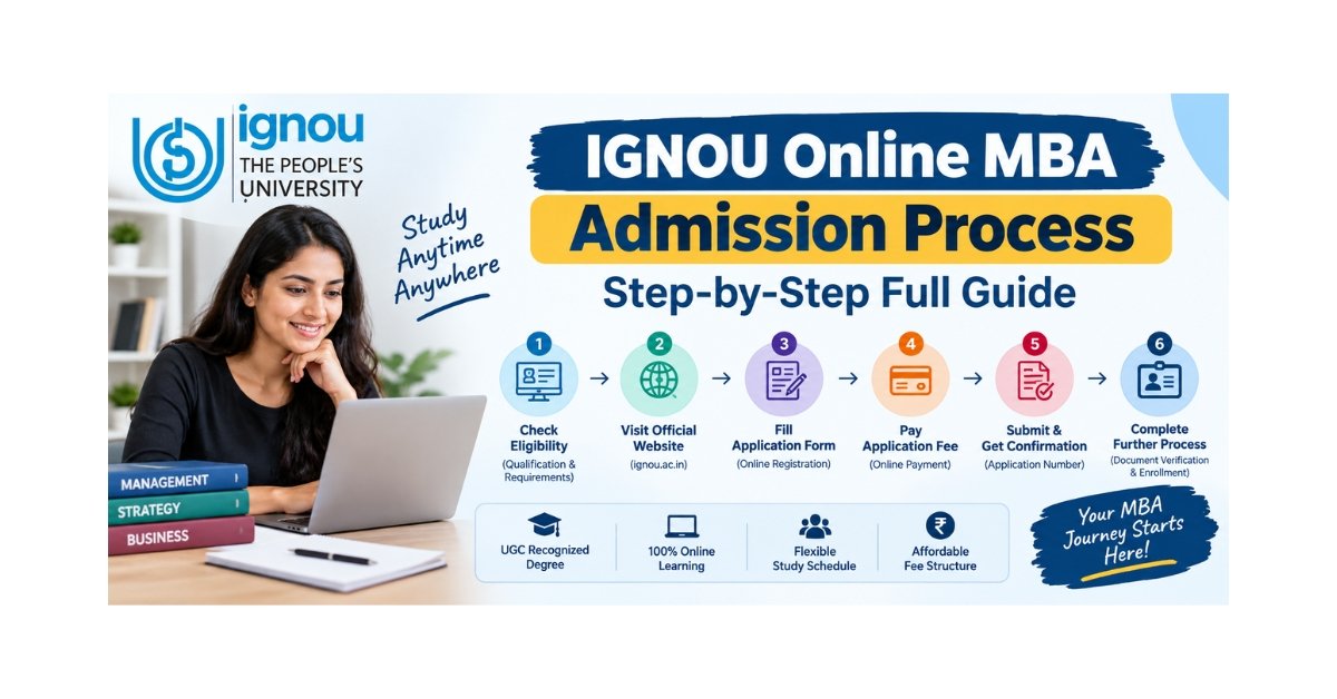 IGNOU Online MBA Admission Process: Step-by-Step Full Guide